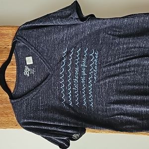 NANTUCKET TSHIRT NWT SZ L NAVY vneck